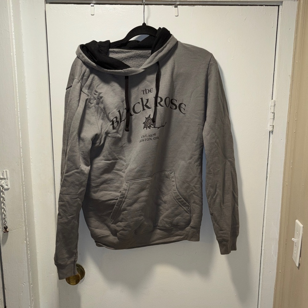 Gray The Black Rose Hoodie